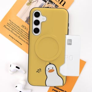 맥세이프 케이스 카드지갑 범퍼 2장수납 귀여운 믹스웨이 읭덕, 갤럭시S25 FE