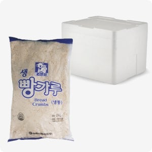 [다인] 코알라 냉동빵가루 (고운) 습식 생빵가루 튀김 돈까스 2kg, 5개