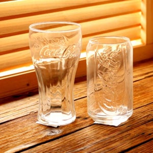 아데리아 코카콜라 글라스 컵 맥주잔 투명컵 장식용