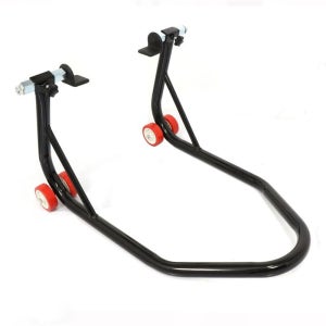 바이크거치대 주차 전륜 앞바퀴 고정 주차랙 보수 브라켓 마운트 5. 후방 스타트 스탠드 블랙 L 헤드