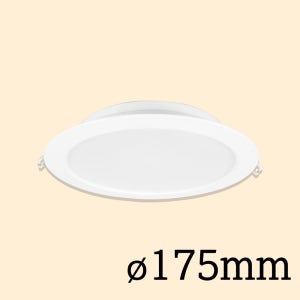 (7인치) 오스람 LED 다운라이트 매립등 슬림 플리커프리 175mm, 25W, 주백색