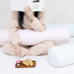국내생산 코튼캔디 먼지없는 원형 롱쿠션 바디필로우 커버