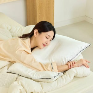 실크원 실크 베개커버 호텔 배게 베갯잇 알러지케어 아이보리, 50x70cm