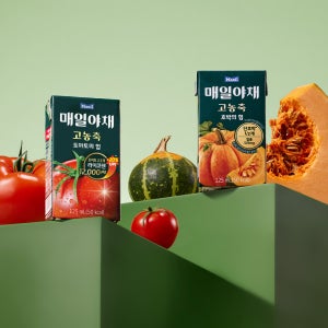 [리뉴얼]매일야채 고농축 호박의 힘 125ml 12팩 + 토마토의 힘 125ml 12팩 (총 24팩) [도착보장]