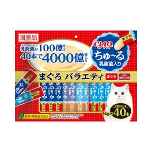 이나바 유산균 챠오츄르 고양이 간식 참치 버라이어티, 14g, 40개