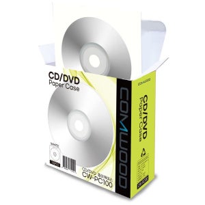 컴우드 종이 화이트 투명 CD케이스 100p