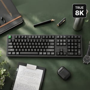 키크론 K10 Ultra 무선 8K 고성능 기계식 키보드 애플 블랙, 저소음 바나나축