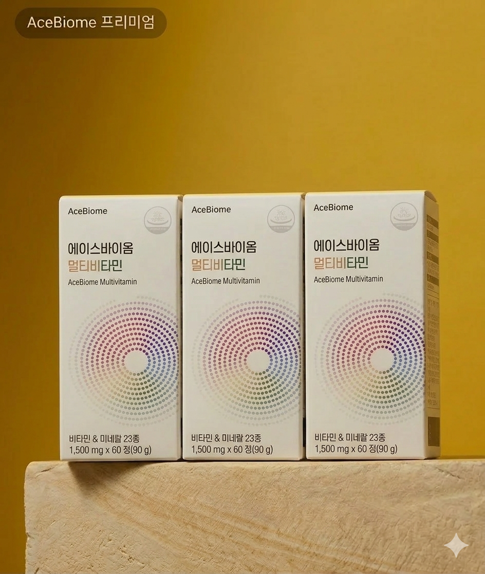 <b>에이스</b>바이옴 멀티<b>비타민</b> 1500mg x 60정 3박스