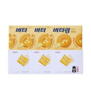 해태 버터링 소프트 194g x3개 + 크라운 참 크래커 280g x3개