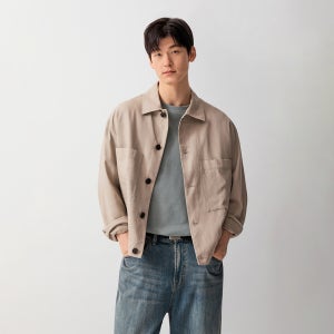스파오 리넨블렌드 트러커 재킷 SPJJG24M02