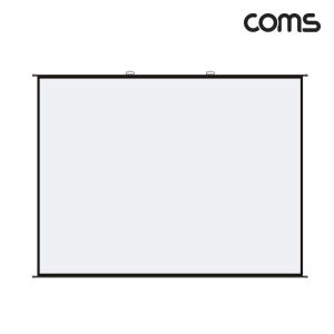 Coms 빔프로젝터 족자형 스크린 100형 4:3 비율 대형 가정용 캠핑용 야외용 BD114