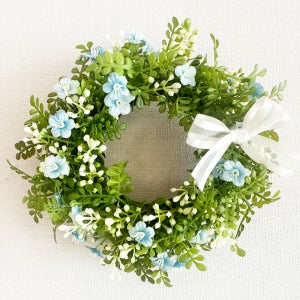 스카이블룸 리스 15cm / 감성 신혼집 집들이 선물 카페 아이방 꾸미기 봄조화