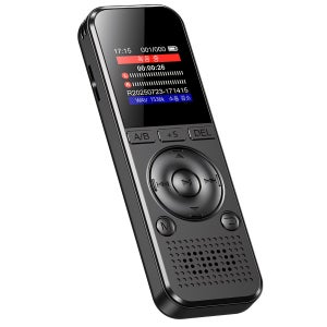 RUN기술 초고음질 녹음기 소형 장시간 휴대용 노이즈캔슬링 64GB