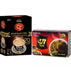 베트남 블랙 무설탕 G7커피 30g(2gX15팩)X2박스 + C7커피 50g(2.5gX20팩)X3박스 롯데마트 나트랑 사이공 위즐 커피믹스 원두 인스턴트 아메리카노