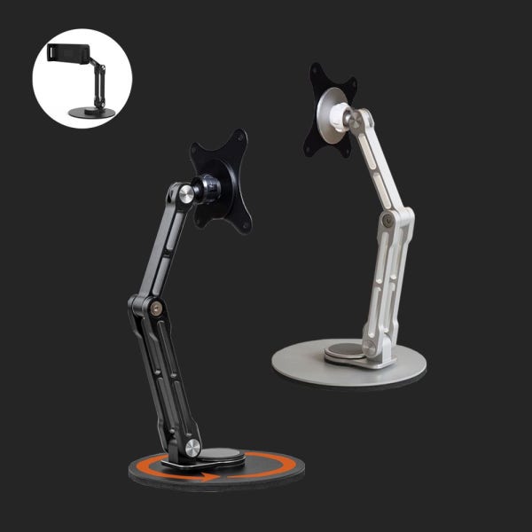 휴대용 모니터 VESA 거치대 스탠드 받침대 제우스랩 46.9cm(18.5인치) 모니터 태블릿 아이패드 포터블 거치대 360도 회전 접이식 높이조절