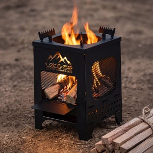레토 캠핑 화로대 아궁이 불멍 감성 파이어핏 바베큐 그릴 접이식 LCP-FP08