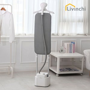 [26년 신제품] 리빈치 클린핏 스탠드 스팀다리미 옷걸이 가정용 초고속예열 분리형 다리미판
