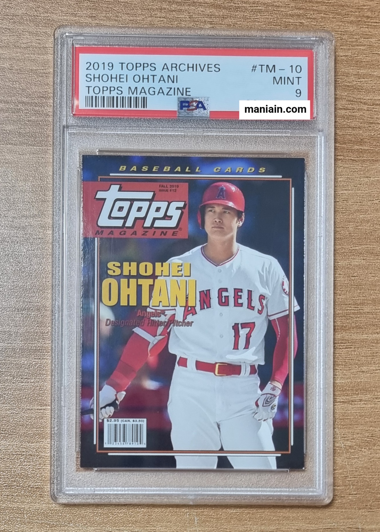 [오타니 쇼헤이 등급카드 PSA 9] 2019 Topps Archives Topps Magazine TM-10 Shohei Ohtani MLB카드