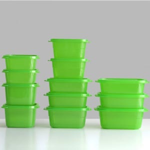 옆집의 미라클 프레시존 세트 5종 신선 반찬통 그린박스