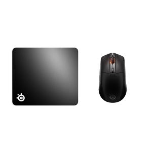스틸시리즈 Rival 3 WL Gen 2 - Black 무선 게이밍 마우스 + QcK Large Black게이밍 마우스패드