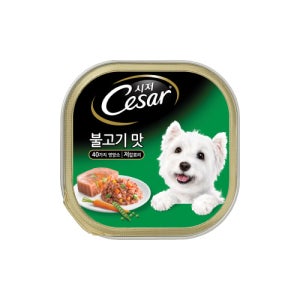 시저 캔 습식캔 불고기, 100g, 24개
