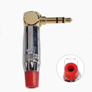 AUX연결 ㄱ자플러그 3.5mm 스테레오잭 aux단자 납땜제작 오디오커넥터 금도금