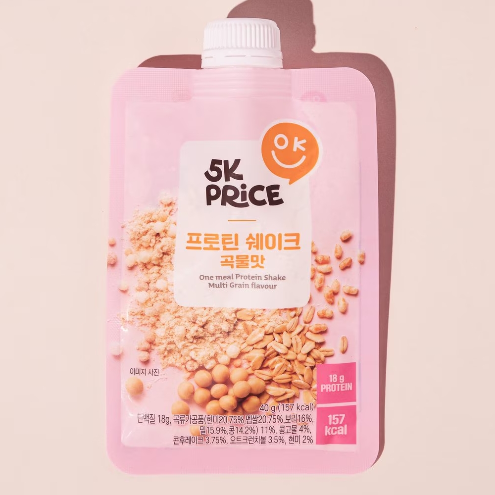 오케이프라이스 5K프라이스 프로틴 쉐이크 곡물맛 성분 분석