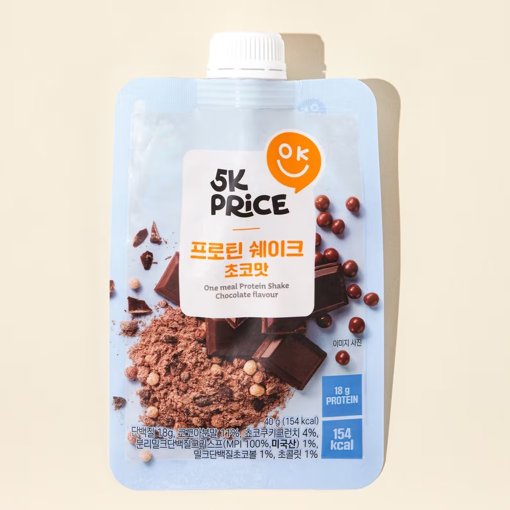 오케이프라이스 5K프라이스 프로틴 쉐이크 초코맛 성분 분석