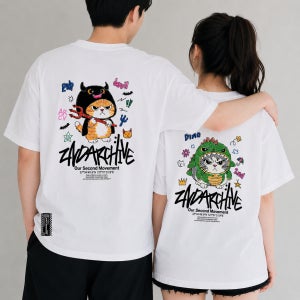 2nd Archive 세컨아카이브 반팔 남자 여자 오버핏 여름 프린팅 레터링 커플 반팔티