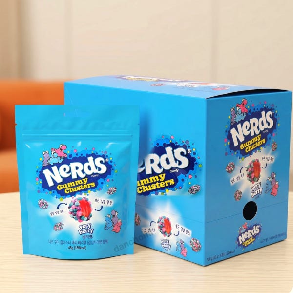 [박스]너즈 젤리 구미 Nerds 너드 미국 국민젤리 클러스터 베리향 45g 8개