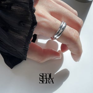 실버925 엥게이지반지 엄지 은가락지 5mm 두줄 두꺼운반지