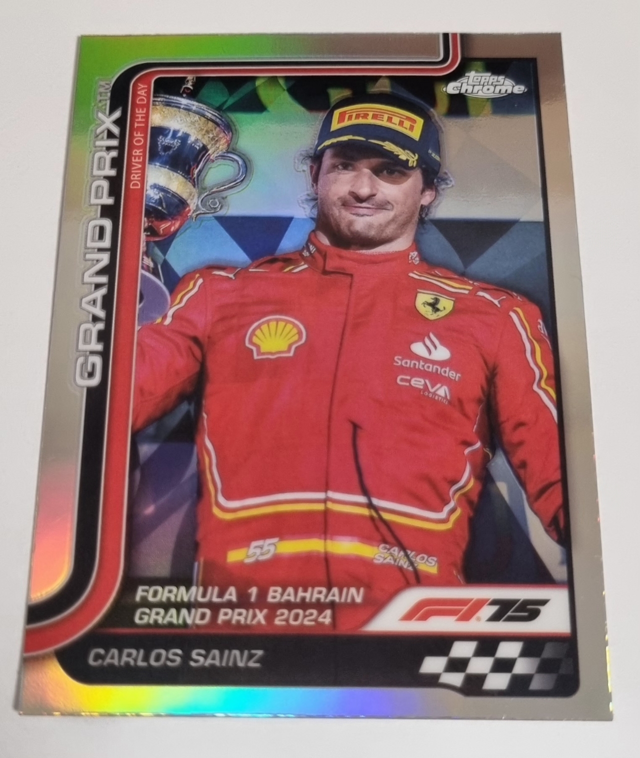 2025 F1 카를로스 사인츠 리플렉터 카드 TOPPS CHROME 카드 탑스 크롬