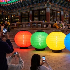 높이 1.5m 대형 초파일 연등 LED포함 행사포토존 등축제 불교행사 부처님오신날 연등