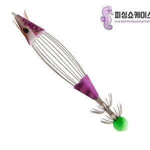 라이브 베이트 프로 생미끼 에기 갑오징어 문어 쭈구미 두족류 퍼플, 9cm