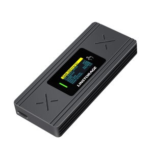 10Gbps C타입 NVMe NGFF M.2 SSD 외장케이스 LCD스크린