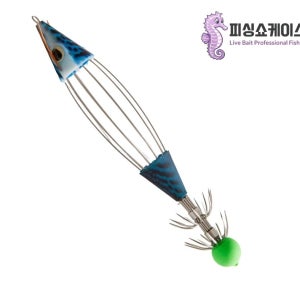 라이브 베이트 프로 생미끼 에기 갑오징어 문어 쭈구미 두족류 블루, 9cm