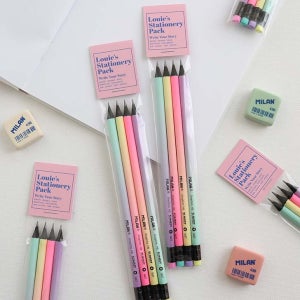 밀라 라운드 선셋 연필 4자루 세트 Round Sunset Pencils