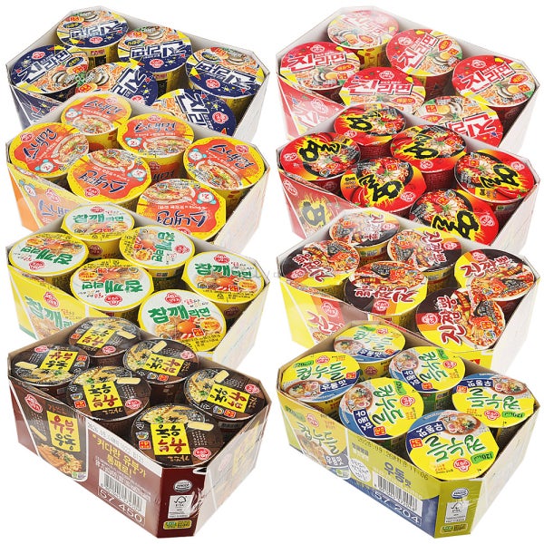 오뚜기 컵라면 소컵 12개/진라면 순한맛 매운맛 스낵면 열라면 참깨라면 유부우동 컵누들
