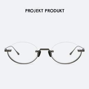프로젝트프로덕트 ND21 CGR 그레이 타원형 반무테 티타늄 안경테