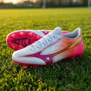 미즈노 알파 3 엘리트 축구화 HG AG FG 겸용 P1GA266264 화이트 핑크