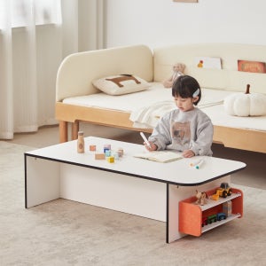 알로 좌식책상 아기밥상 티테이블 600 800 1200 (E0 등급)