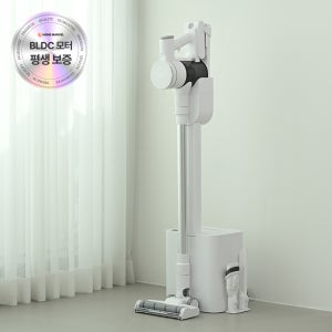 26년 신제품 홈마블 무선청소기 차이슨 원룸 머리카락 강력흡입 BLDC 가벼운 딥클린 화이트, 청소기+자동먼지비움 클린스테이션