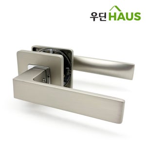 우딘 방문손잡이 목문용 문손잡이 실린더 문고리 버튼형 P-01