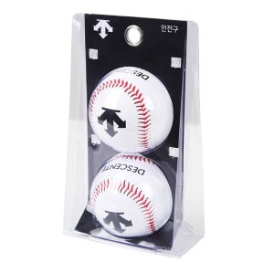 데상트 안전야구공 2개입 캐치볼 소프트공 선물용