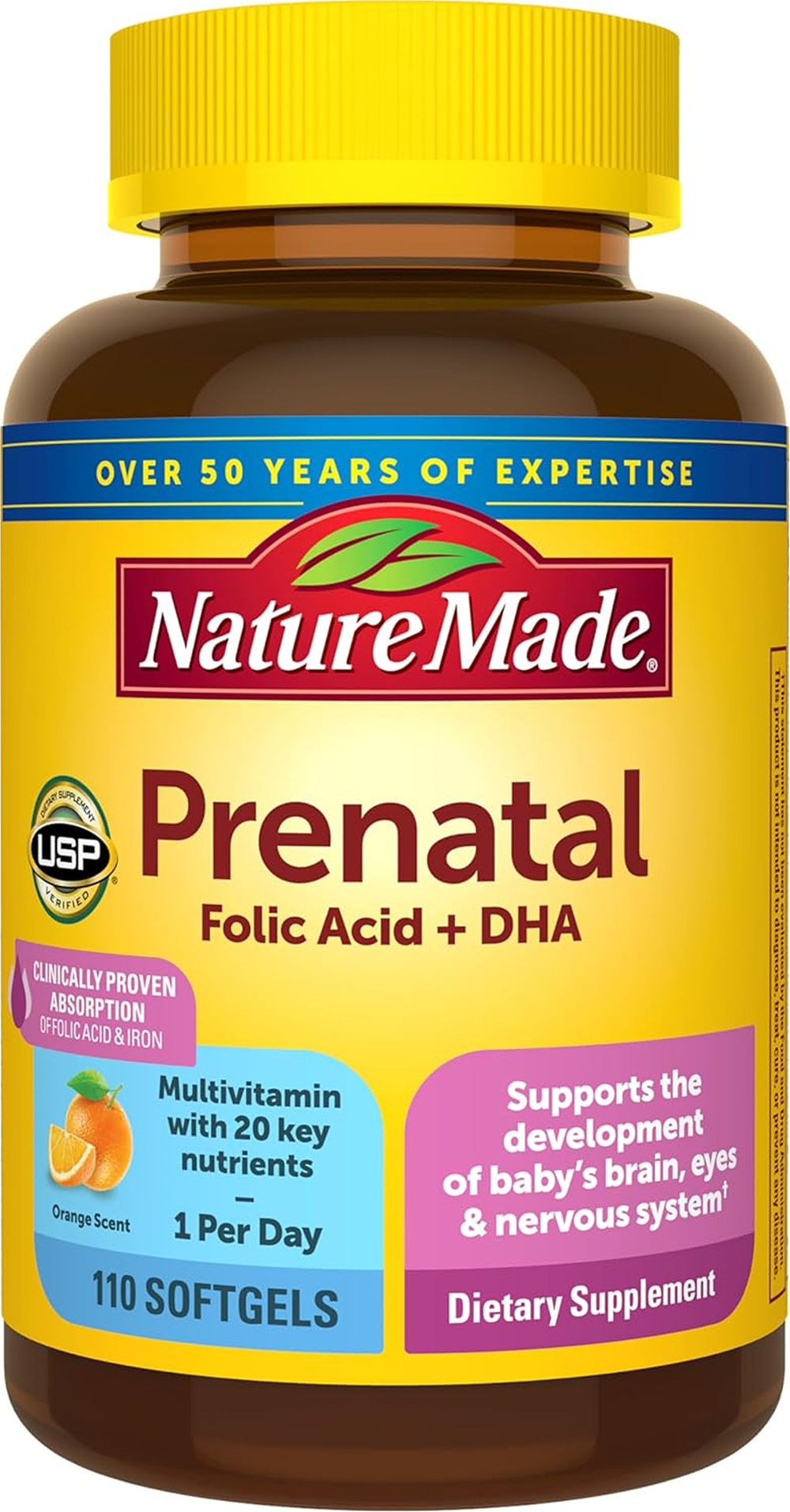 네이처메이드 임산부용 <b>엽산</b>+DHA 110정 x 2