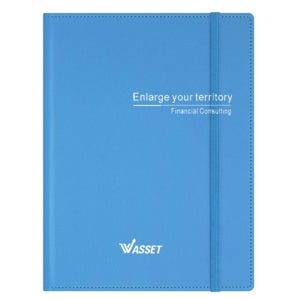 더블유에셋 보험 증권 파일 바인더 철 - 와이즈 밴드 하늘 가죽 화일 10p