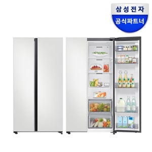 삼성 냉장고 RS70F65Q2Y 양문형 비스포크 AI인버터 프리스탠딩 651L 코타화이트