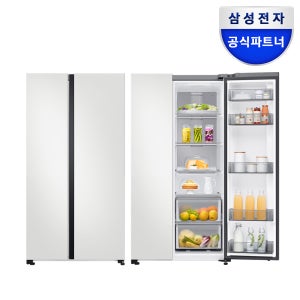 삼성 비스포크 냉장고 RS70F84N2Y 양문형 852L 메탈쿨링 2도어 코타화이트 AI
