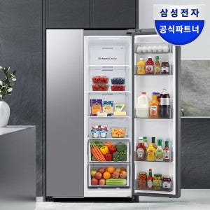 삼성전자 냉장고 2도어 900리터 이하 양문형 삼성냉장고 852L 젠틀실버 AI절약모드