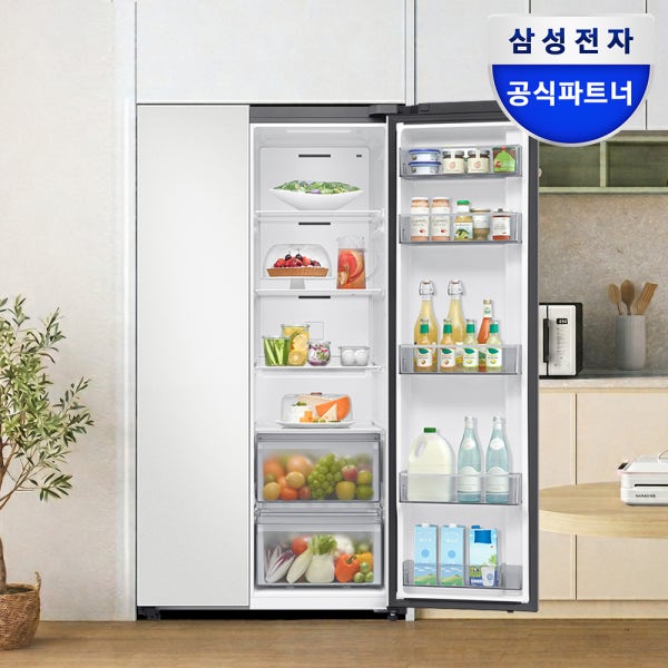 삼성전자 냉장고 비스포크 500리터 이상 651L 비스포크 세미 키친핏냉장고 프리스탠딩형